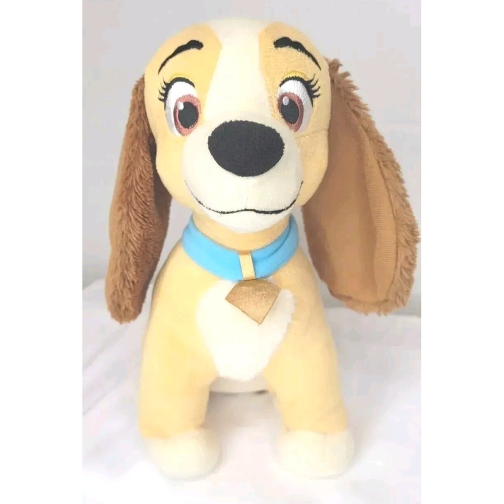Disney Store 12" LADY and & the Tramp Plush‎ Cocker Spaniel Stuffed Animal